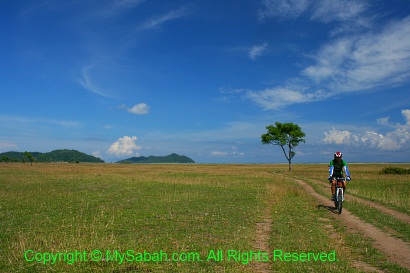 Country road of Kota Belud