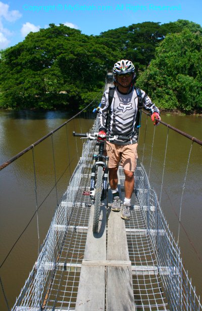 Suspension bridge in Kota Belud