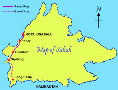 Map to Long Pasia