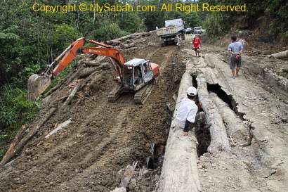 Road collapsed