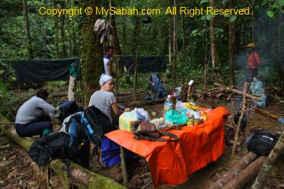 campsite at Fefukan Waterfall