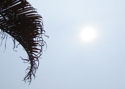 sun in haze