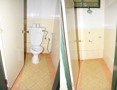 toilet and shower room of camping park