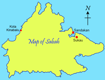 Map to Sukau