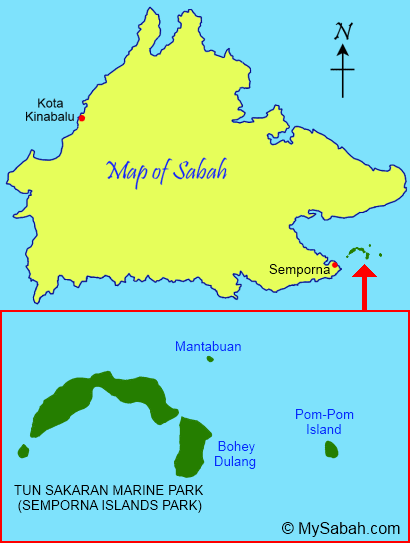 location map of Pom-Pom Island
