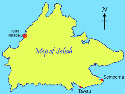 location map of Semporna