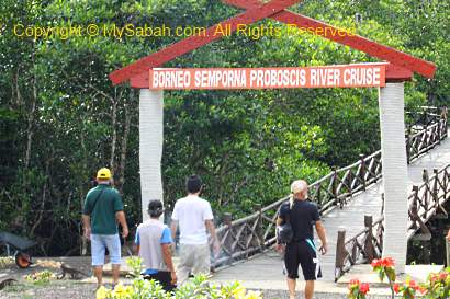 entrance to Borneo Semporna Proboscis River Cruise