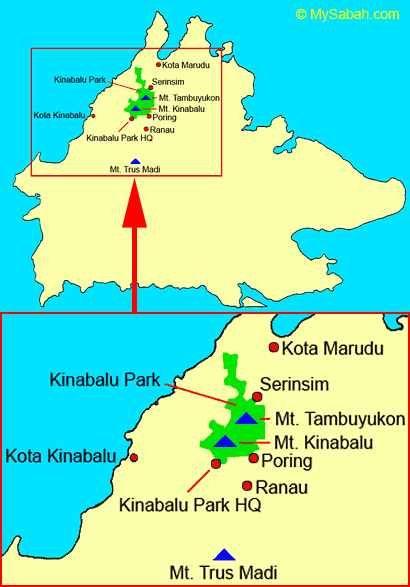 location map of Mt. Tambuyukon