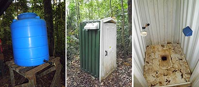 Toilet and Water Tank at Kulat Shelter