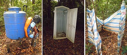 Toilet and Water Tank at Kera Shelter