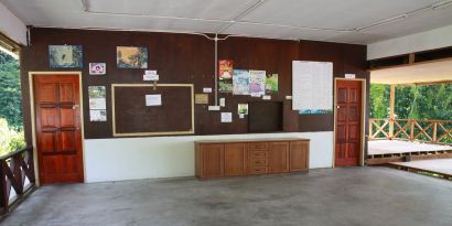 canteen in front of Crocker Range Park