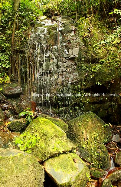 waterfall of Crocker Range Park