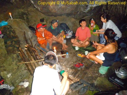 Chatting in Sambatang Cave