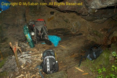Sleeping in Sambatang Cave