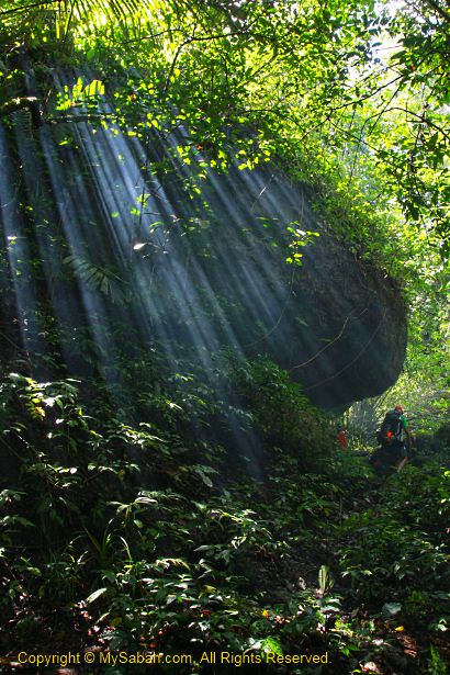 leaving Sambatang Cave