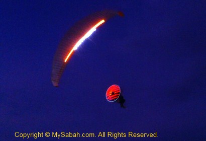 Paramotor red LED