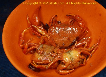 crab as food