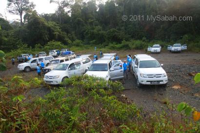 starting point of the trail to Center of Sabah