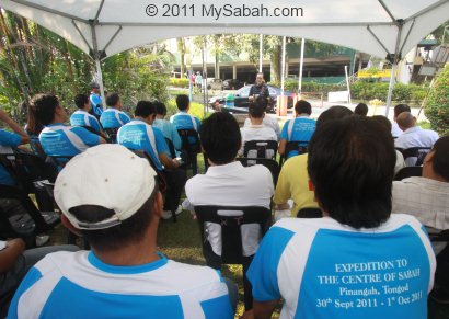 Flag off ceremony of Center of Sabah