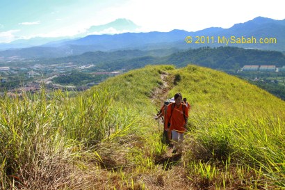 View of Mt. Kinabalu from Bukit Gundul