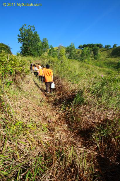 on the way to Gundul Hill