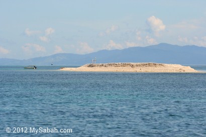 sand bar near Mantanani Island