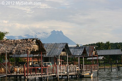 View of Mt. Kinabalu at Kg Abai