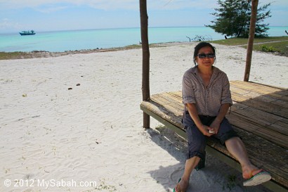 shelter of Pulau Mantanani