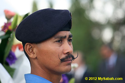 commander of memorial service