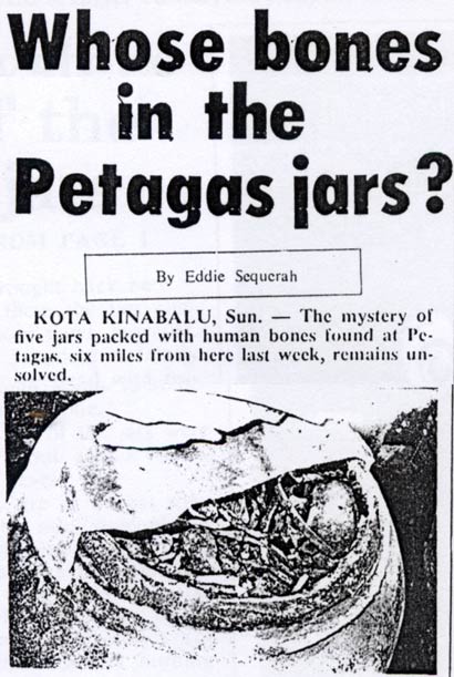 whose bones in the Petagas jars