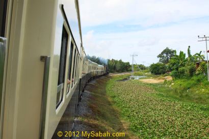 moving train