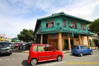 old shoplot of Papar town