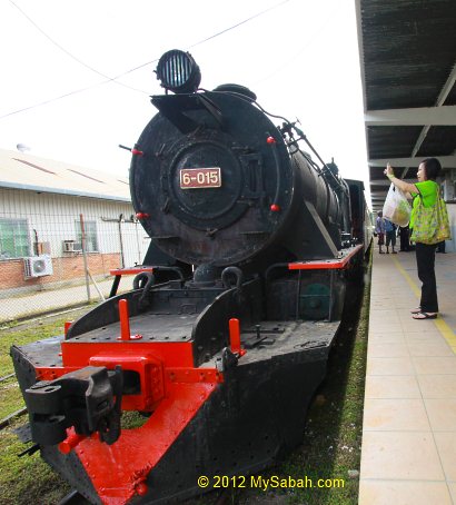 steam train of North Borneo Railway