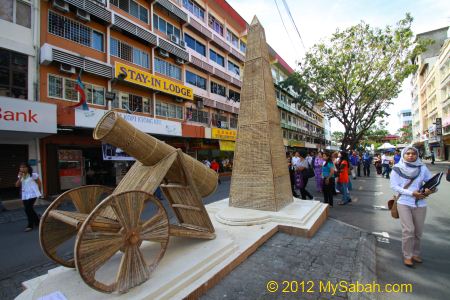 replica of North Borneo war monument