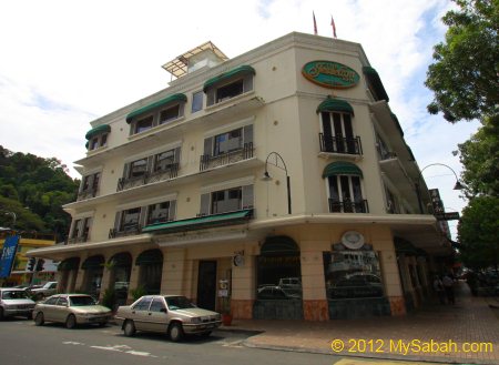 Jesselton Hotel in Gaya Street