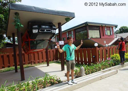 Upside Down House & Car