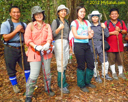 leech socks as jungle trekking outfit