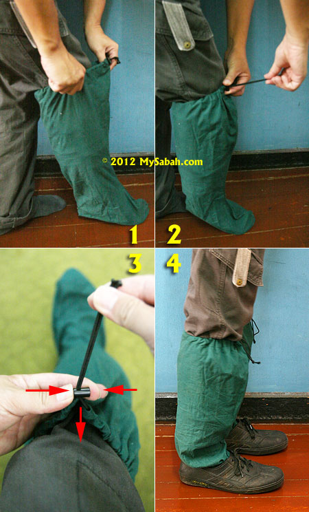 how to wear leech socks