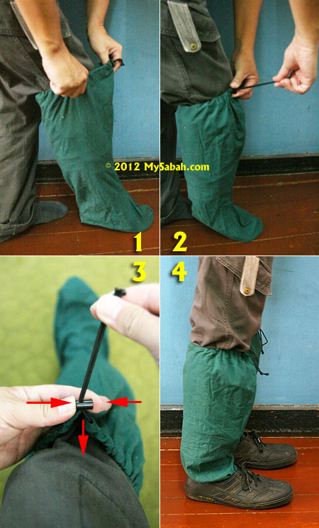 how to wear leech socks