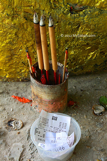 burning incense