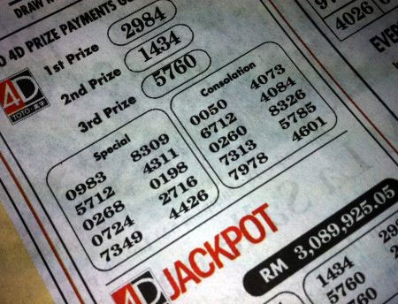 4-digit and jackpot lottery
