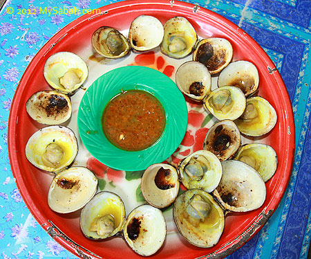 grilled clam ready