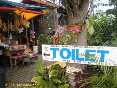 toilet of Pekan Nabalu