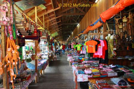 handicraft walkway in Nabalu town