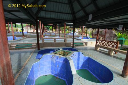 bath tubs of Poring Hot Springs