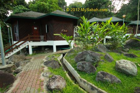 enclosed or indoor bath tub of Poring Hot Springs