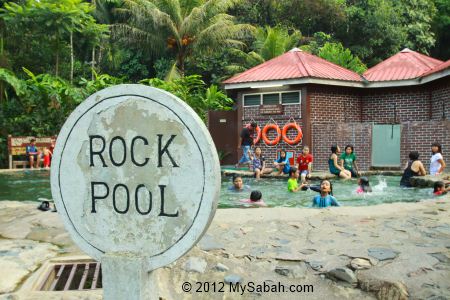 Rock Pool of Poring Hot Springs