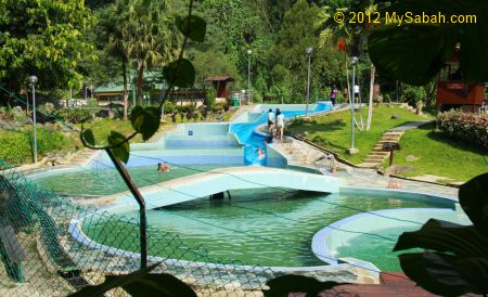 Slide Pool of Poring Hot Springs