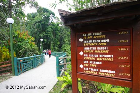 entrance to Poring Hot Springs