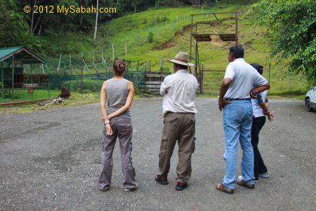 tourists looking at Jackie